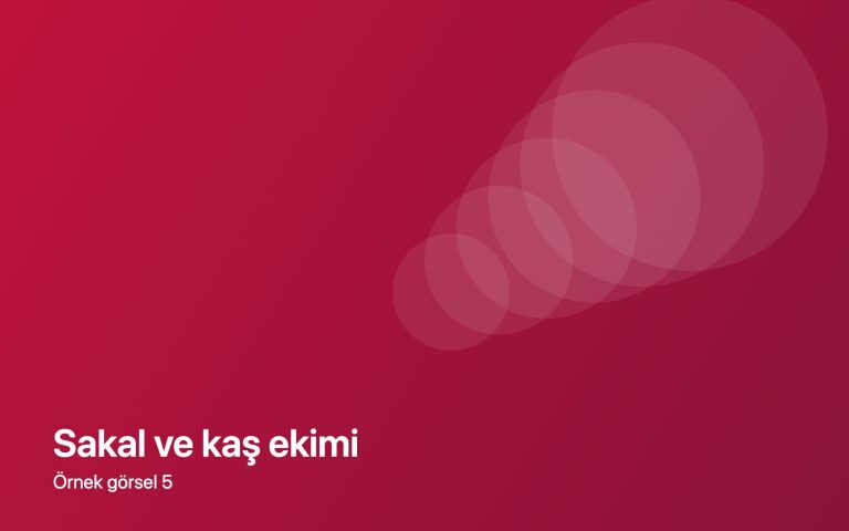 Sakal ve kaş ekimi — örnek görsel